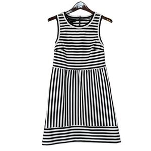 INC‎ International Concepts Women’s Black White Striped Dress Size Medium